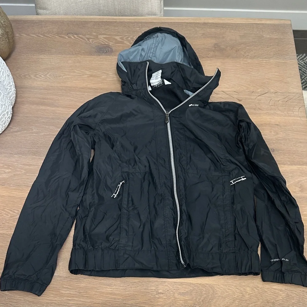 Columbia Sportswear Company Hooded Rain Jacket Black Women's Size Small - Picture 3 of 13